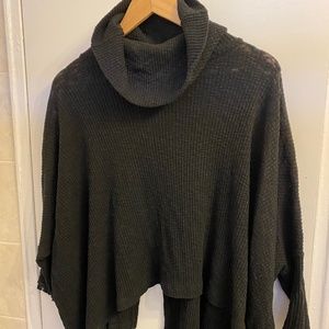 Free People Beach Cowl Neck Open Back Top